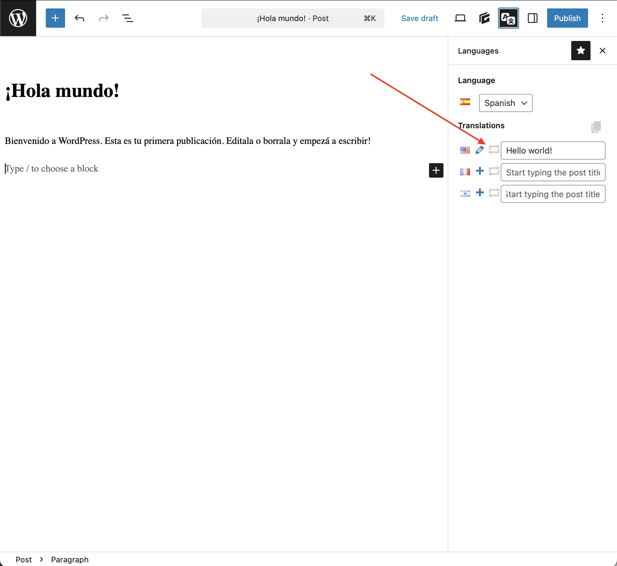Polylang synchronization disabled
